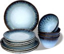 Carmel Ceramica Cypress Grove Dinnerware 12 Piece Set