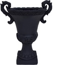 Great Deal Furniture Noble House Delphine Outdoor Roman Chalice Garden Urn Planter in Black