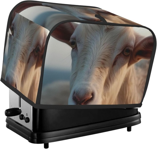 [BRSREYYEDIPAEHTX] Docile Goat 2 Slice Toaster Covers Bread Machine Cover Quilted Dustproof Fingerprint Protectors Small Washable Appliance Cover Bread Maker Dust Protection Universal Size