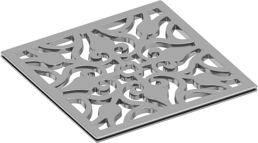 [BRSWIEY2AIDWOCLK] 6IN Square Shower Drain in Polished Chrome