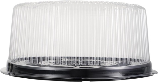 [BRSREHYQCEFQAD32] Healifty 5pcs Transparent Single Cake Boxes with Lid for Bakery Dessert Packing Round Plastic Containers for Cake Transport and Display