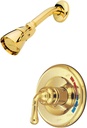 Kingston Brass KB632SO Magellan Single-Handle Pressure Balanced Shower Faucet in Polished Brass