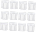 VILLCASE 20pcs Round Wide Mouth Food Storage Containers Airtight Sealing Plastic Bottles for Kitchen Organization Pet Packaging for Pantry Meal Prep