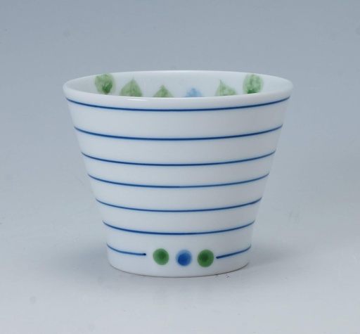 [BRSWYFQFAQDWKHLK] Okugawa Pottery 384080 Namiki Road Cup, Blue