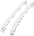 Romalon WR12X22148 Refrigerator Door Handle Set Shiny Finishes Fit for GE Refrigerator Freezer Door Handle Replace WR12X20141 PS9864030 AP5949272 WR12X11010 gth18gbddrww