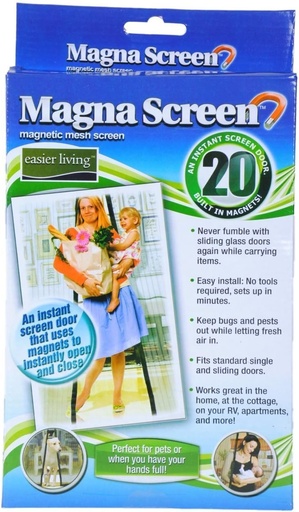 [BRSWI2QODMGR6FLC] MAGNA MESH SCREEN HAS 20 MAGNETS