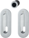 Hoppe 3207357 Sliding Door Handle Set M472 – Covered Screws, Chrome matt