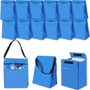 Platinum Series Bulk Lunch Bag Pack - Bundle of 12 Insulated Reusable Cooler Meal Bags for School Supplies, Work, Travel | Temperature Controlled Meal Holder Set Bulk