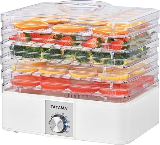 [BRSRAHQKBEIA4HI7] Tayama 5-Tray Stackable Clear Food Dehydrator