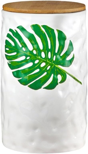 [BRSROBAHOYHBAA3D] 212 Main Palm Leaf Ceramic Cookie Jar