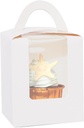 Bakepacker Individual Cupcake Boxes with Window 60 Count White Single Cupcakes Box 3.6 * 3.6 * 4.3inch Cupcake Carrier