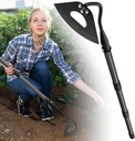 Garden Hoe for Weeding Hoe Garden Tool Long Handle 56”, Heavy Duty Hand Hoe for Digging,Cutting and Loosing Soil