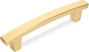 Cosmas 10 Pack 5236BG Brushed Gold Contemporary Cabinet Hardware Handle Pull - 3-1/2" Inch (89mm) Hole Centers