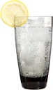 Thick-Bottom Smoked Glass Coolers, 18 oz. set of 4