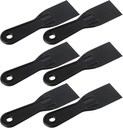 6 Pcs Plastic Putty Knife, 2 Inch Flexible Paint Scraper, Walls Ceilings Spackle Tool Set for Spackling Repairing Drywall, Pasting Removing Wallpaper, Applying Mud Plaster (Black)