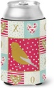Caroline's Treasures CK5506CC Norwich Canary Love Can or Bottle Hugger, Red Cooler Washable Drink Sleeve Collapsible Beverage Insulated Holder, Can Hugger, Multicolor