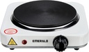 Emerald Electric Single Burner with Coil Less Top (White)