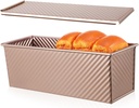 Alipis Metal Bread Box Storage Container Lid for Homemade Bread Toast Box Lid