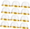 Zerodeko 100pcs Golden Round Box Container Packing for Baking Egg Yolk Crisp Box