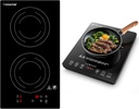 AMZCHEF Electric Induction Cooktop 2 Burners & AMZCHEF Portable Induction Cooktop