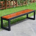 Outdoor Bench, Metal Park Bench Cast Iron Outdoor Benches Front Porch Outdoor Furniture for Patio, Garden Bench, Park, Lawn, Yard (Size : 100cm/39.4in)