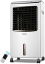 Evaporative Cooler, Portable Air Conditioner with Remote Control and Air Purification Humidifier 3 Fan Speeds with Oscillation Function for Home or Office