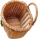 Woven Wall Hanging Basket for Kitchen Storage Versatile Lightweight Organizer for Garlic Onion Ginger and Vegetables Decorative and Functional Home Decor