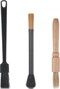 Coffee Grinder Cleaning Brush Set, 3 Pcs Coffee Machine Brush Cleaner Tool, Dusting Coffee Machine Brush for Bean Grain, Barista Home Kitchen, 3 Style