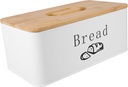 PRETYZOOM Decorative Bread Box for Kitchen Countertop Stylish Bread Storage Container Lightweight Design