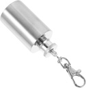 Alipis 1oz Stainless Steel Flask Keychain Mini Liquor Flask for Outdoor Use for Men Women