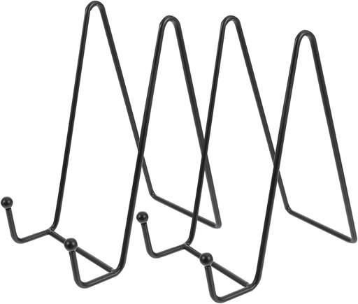 [BRSROBTYAEGQKCLF] Alipis Iron Easel Plate Stand 2pcs Plate Display Holder Frame Display Holder Perfect for Kitchen Home