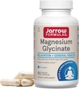 Jarrow Formulas Magnesium Glycinate - 360 mg per Serving, Supports Relaxation and Healthy Sleep, 90 Veggie Capsules