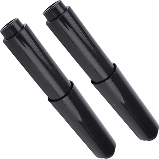 [BRSW2FL3CQBREDLZ] 2pcs Toilet Paper Holder Roller Black 6inch Plastic Toilet Tissue Flexible Holder Replacement Bathroom Plastic Spring Loaded Insert Spindle