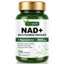 TKTALKER NAD Supplement 2000 Mg - 120 Capsules True NAD & Resveratrol, NMN Alternative Liposomal NAD+ for Women & Men, Support Cellular Health, Stamina & Healthy Aging - Ultra Strength Capsules