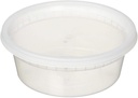 Extreme Freeze Deli Food Containers with Lids, 8-Ounce, 40-Pack