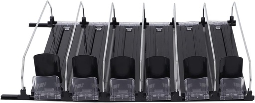 [BRSROHY5CUPWG2D3] Horoper Self Pushing Can, Automatic Drink Pusher Glide Width Simple Labor Space Saving Black Bottled Water Pusher for Fridge(31cm / 12.2in)