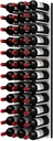 Fusion Wine Wall Cork-Out (4 Foot, White Acrylic, Satin Aluminum Peg) – Modular Wall-Mounted Wine Rack, Holds 36 Bottles, Easy Installation, Ideal for Home Bars and Wine Cellars