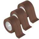 3 Rolls Self-Adhesive Caulk Tape - Waterproof Peel and Stick Sealing Strip (1.5"x10.5 Ft, Brown) for Bathtub, Shower, Sink, Toilet Edge Protector & Kitchen Countertop - No Mess Alternative to Caulking