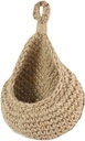 Jute Hanging Vegetable Fruit Baskets Bag Potato Garlic Onion Pantry Storage Baskets Wall Vegetable Holder Orchid Planter for Kitchen Restaurant S
