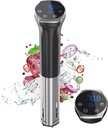 Sous Vide Machine 1100W Upgraded Sous Vide Cooker Ultra-quiet Working Sous Vide Cooker Immersion Circulator, Touch Control, Accurate Temperature, Digital Timer, IPX7 Waterproof