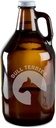 Bull Terrier Dog Breed Pride Hand-Made Etched Glass Beer Growler 64 oz