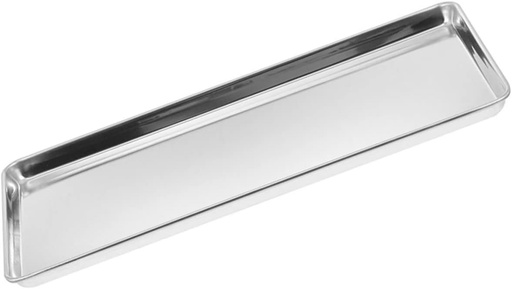 [BRSREEL7A4CG2CQZ] Gatuida Stainless Steel Rectangular Food Steam Plate Metal Serving Tray for Restaurants Hotels and Home Cooking Heat-Resistant Kitchen Container for Barbecue and Appetizers