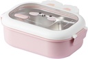 Leak Proof Food Storage Case Portable Rabbits Lunch Case For Kids Stainless Steel Container With Secure Seals