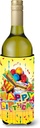 Caroline's Treasures APH8873LITERK Happy Birthday Party Wine Bottle Hugger Bottle Cooler Sleeve Hugger Machine Washable Collapsible Insulator Beverage Insulated Holder