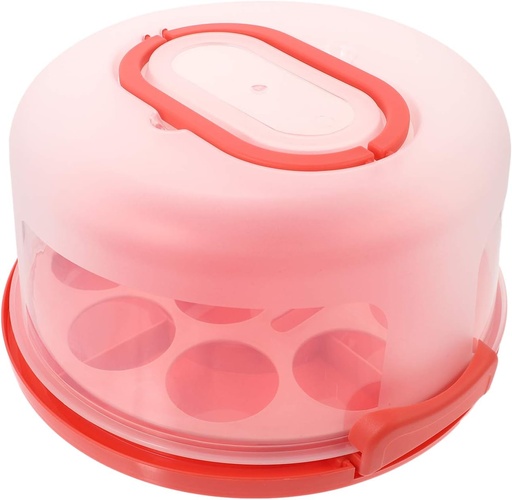 [BRSRAGL6OUBQ4CDL] KICHOUSE 10 Heavy Duty Cake Box Handle Portable Cake Carrier Cover Food Container