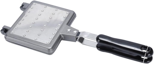[BRSRAGINCAIQOHL2] Portable Waffle Maker Aluminium Alloy Waffle Baking Mold for Pancakes Effort-saving Design Easy to Use Suitable for Home Kitchen and Outdoor Cooking