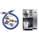 Dormont - 1675KIT48 1675KITB48 Safety System Kit, 3/4" Diameter & Keurig K155 Office Pro Single Cup Commercial K-Cup Pod Coffee Maker, Silver
