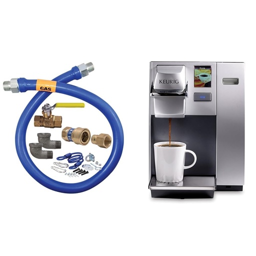 [BRSROCQPPMFAMFA2] Dormont - 1675KIT48 1675KITB48 Safety System Kit, 3/4" Diameter & Keurig K155 Office Pro Single Cup Commercial K-Cup Pod Coffee Maker, Silver