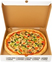 16" x 16" x 2" Corrugated Pizza Box with Clay Coating, Grease Resistant (10)