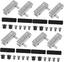 Gadpiparty 1set Shower Glass Door Hinges Compatible Thick Glass Stylish Brushed Finish for Bathroom Stability and Space Saving Pack